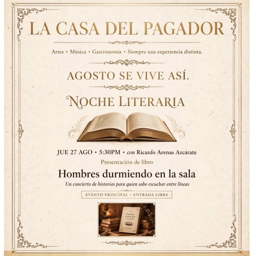 Noche Literaria, Hombres durmiendo en la sala
