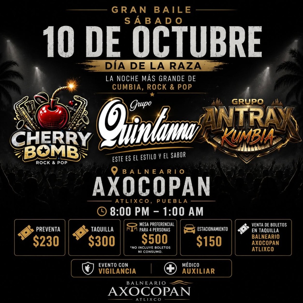 Gran Baile en Balneario Axocopan