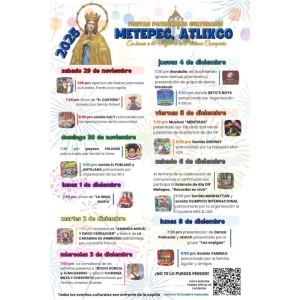 Fiestas Patronales Culturales en Metepec 2025