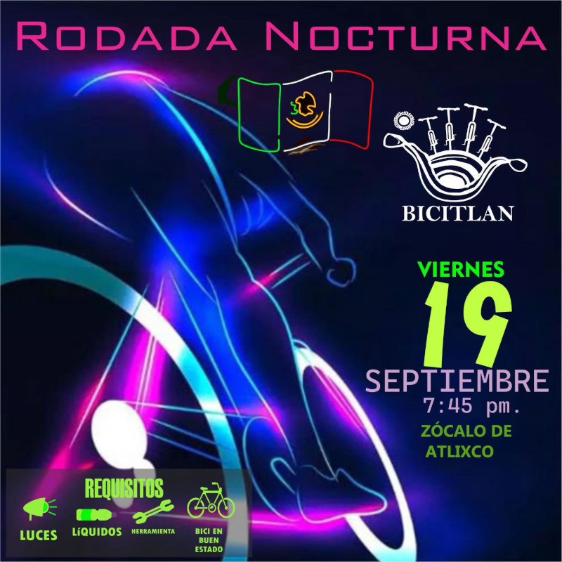Rodada nocturna - Bicitlan