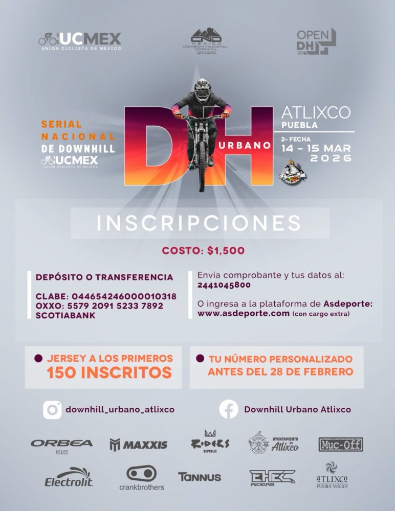 Downhill Urbano Atlixco 2026